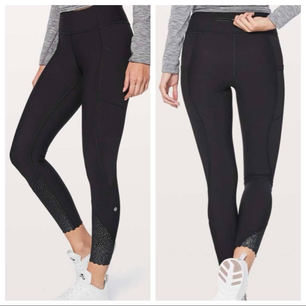 Lululemon high waisted scalloped leggings